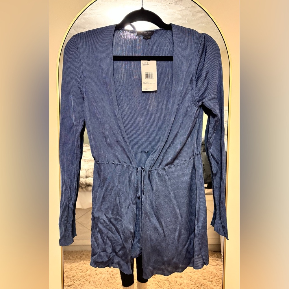 Lafayette 148 New York Blue Cardigan